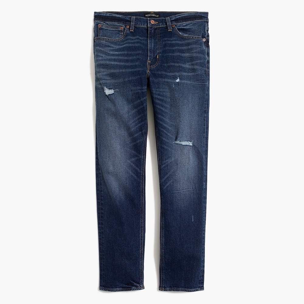 J. Crew Mercantile Flex Distressed Straight 32x32